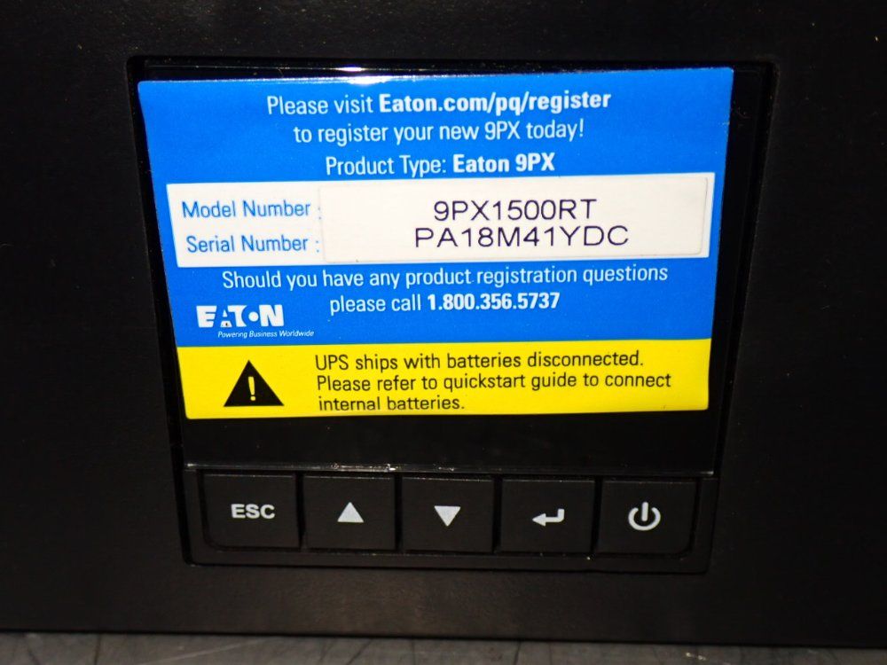 Eaton 1350watt Rack Mount Uninterruptible Power Supply - 9px1500rt