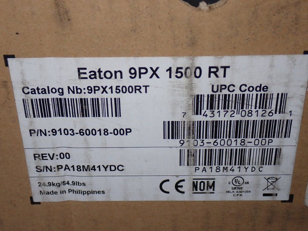 Eaton 1350watt Rack Mount Uninterruptible Power Supply - 9px1500rt