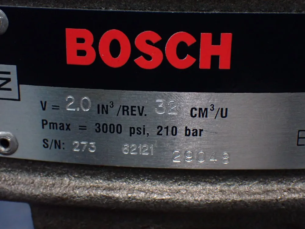 Bosch 3000psi Hydraulic Vane Pump - 0513500206