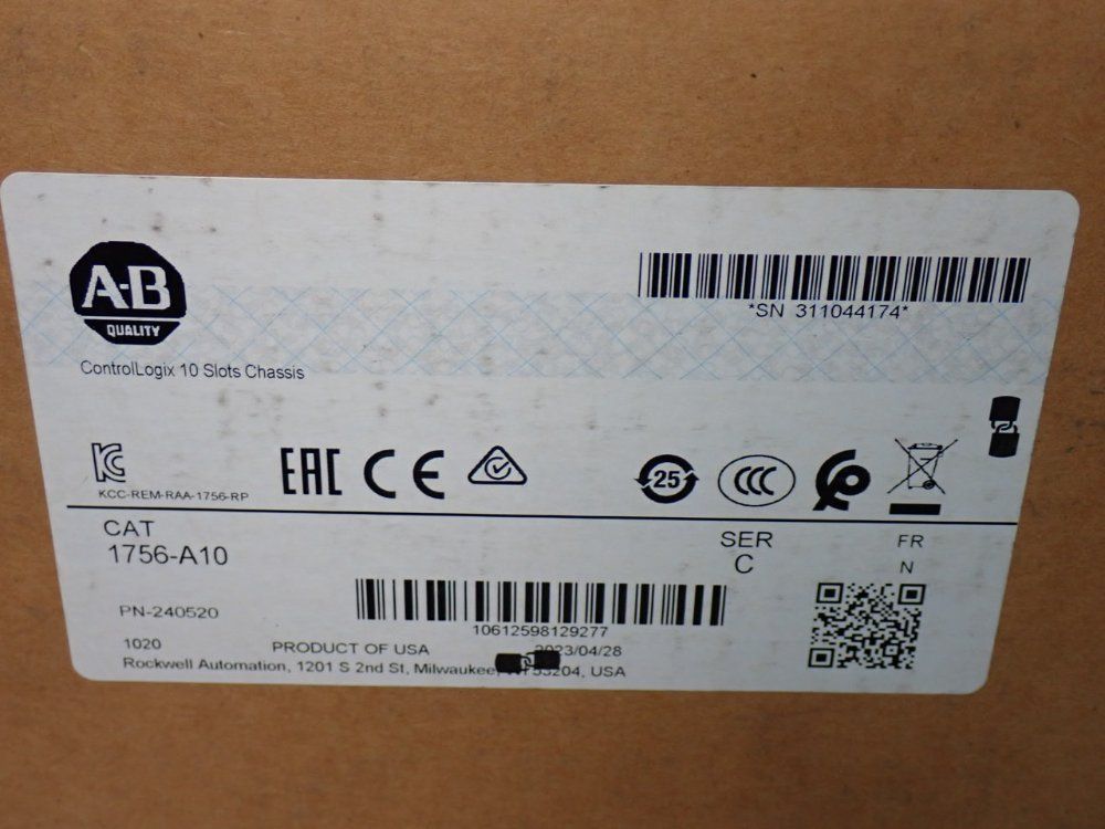 Allen-bradley Controllogix 10 Slot Chassis - 1756-a10