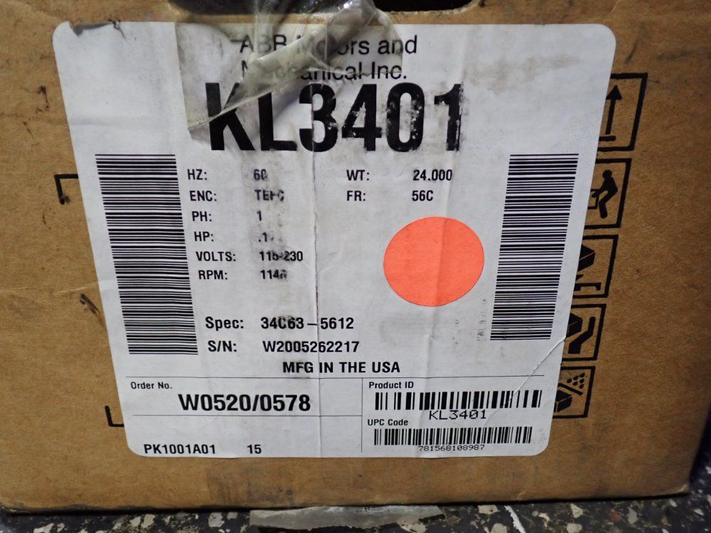 Baldor .17 Hp Motor - Kl3401