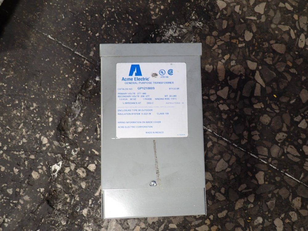Acme Electric 1.0 Kva Transformer - Gp121000s