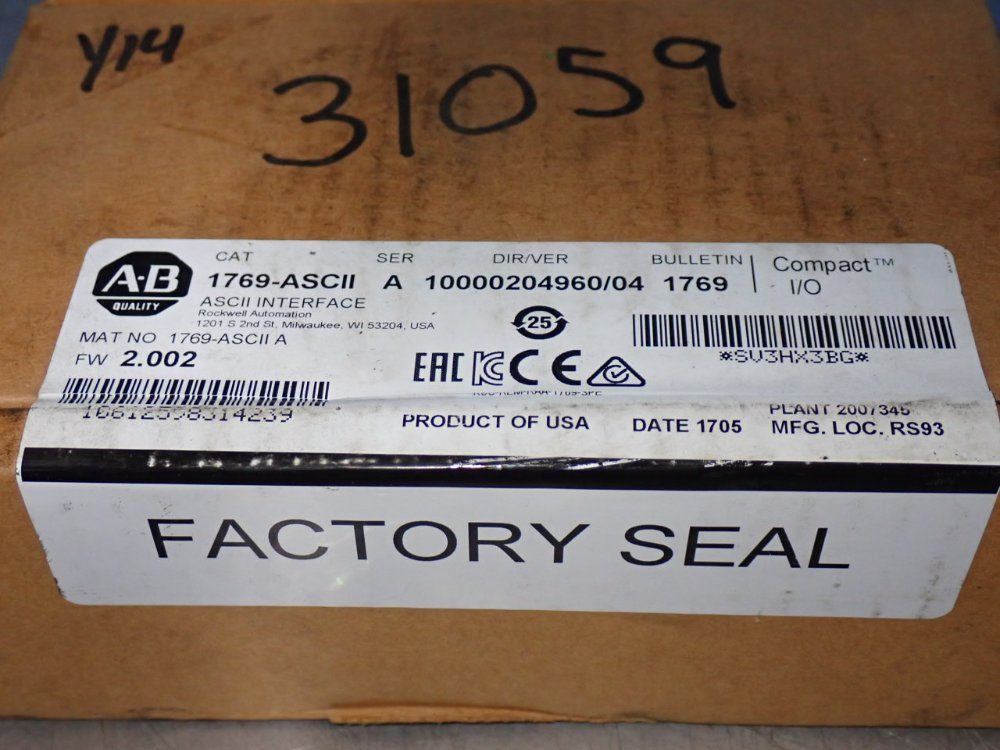 Allen-bradley Ascii Interface - 1769-ascii