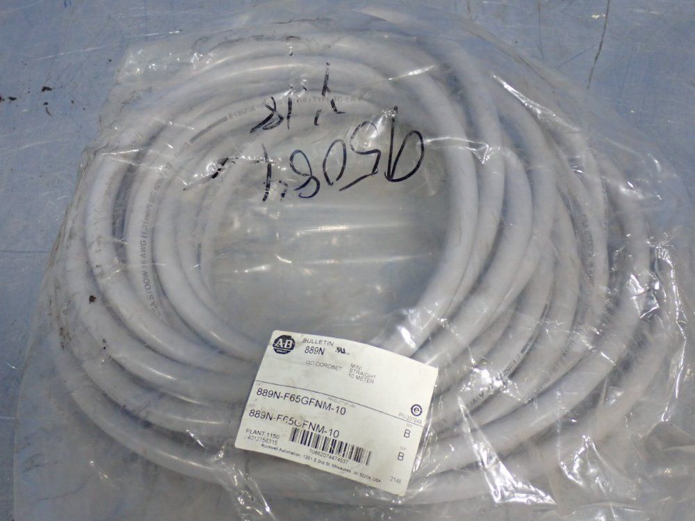 Allen-bradley 10-meter Qd Cordset Mini Straight Cable - 889n-f65gfnm-10