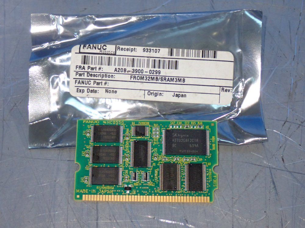 Fanuc 32 Meg From / 3 Meg Sram Module - A20b-3900-0299