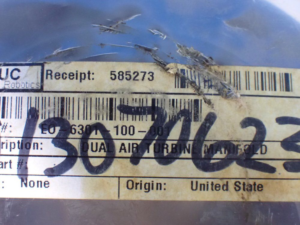 Fanuc Dual Air Turbine Manifold - Eo-6301-100-001