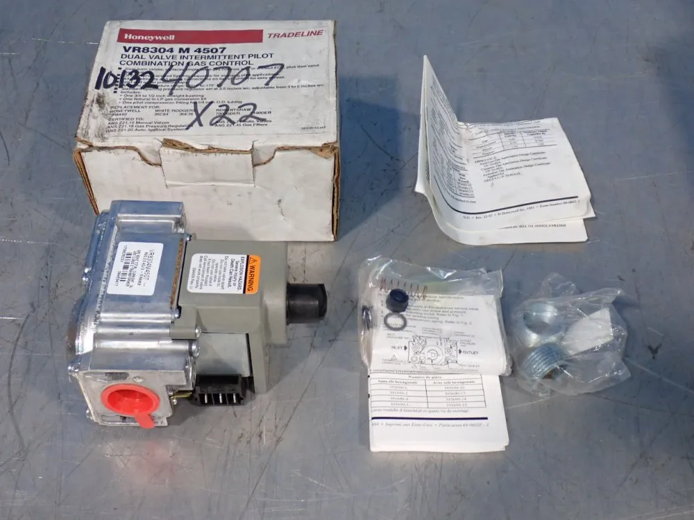 Honeywell 3/4"x3/4" Dual Valve Intermittent Pilot Combo Gas Control - Vr8304 M 4507