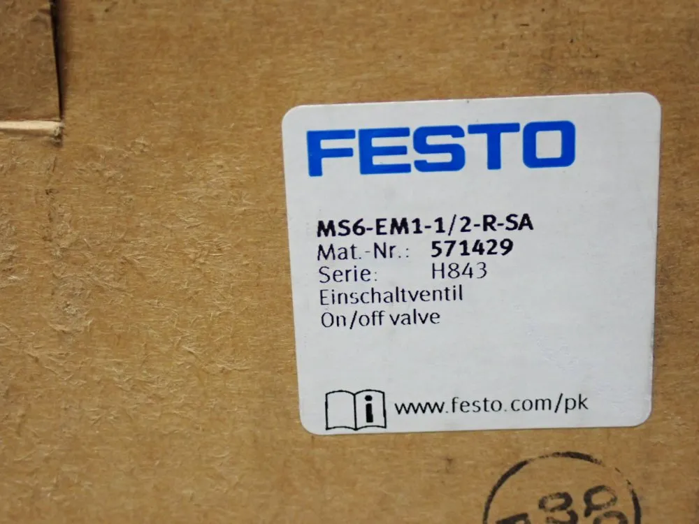Festo Air Regulator - Ms6-em1-1/2-r-sa