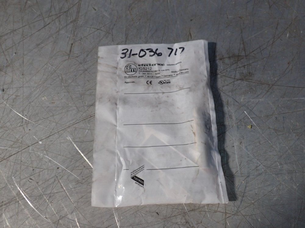 Ifm Inductive Sensor - Ig-s212