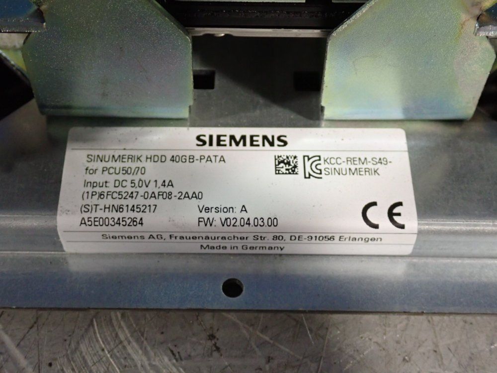 Siemens Sinumerik Hdd - 6fc5247-0af08-2aa0