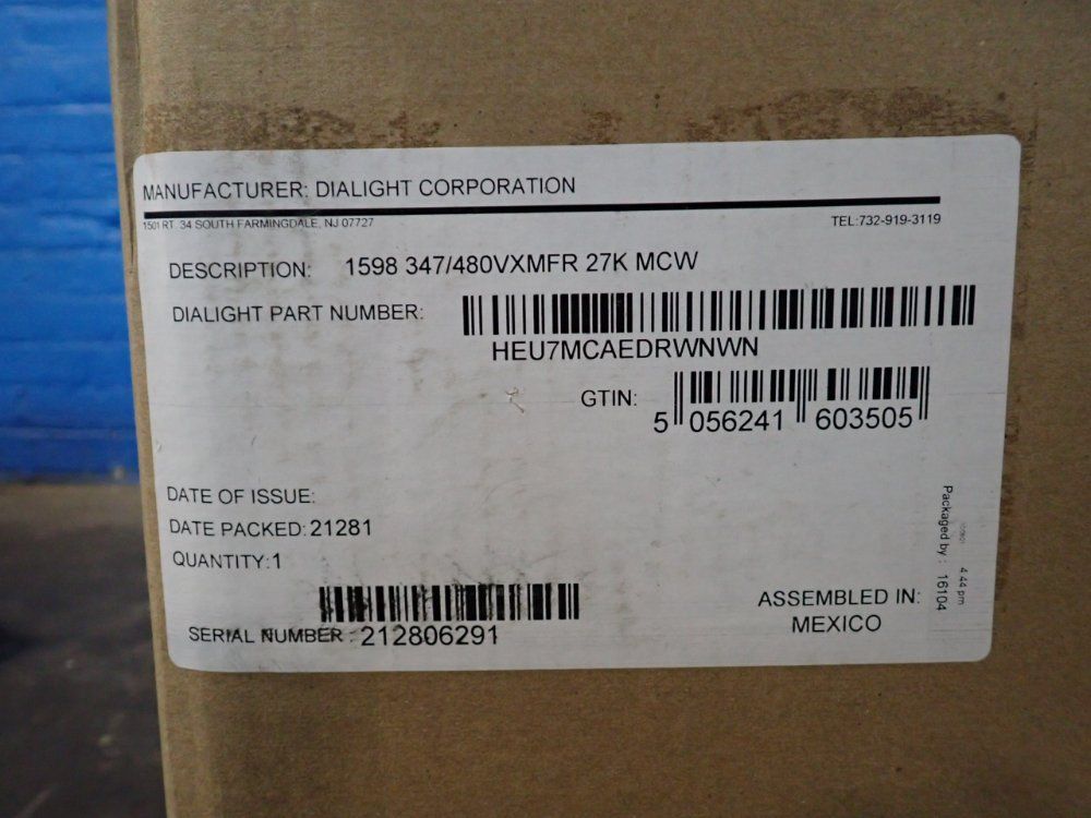 Dialight 260 Watts 1598 347/480vxmfr 27k Mcw Flood Light - Noheu7mcaedewnwn