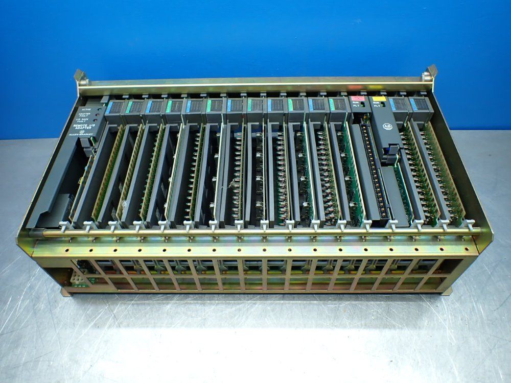 Allen-bradley 16-slot Chassis With I/o Modules - 1771-a4b