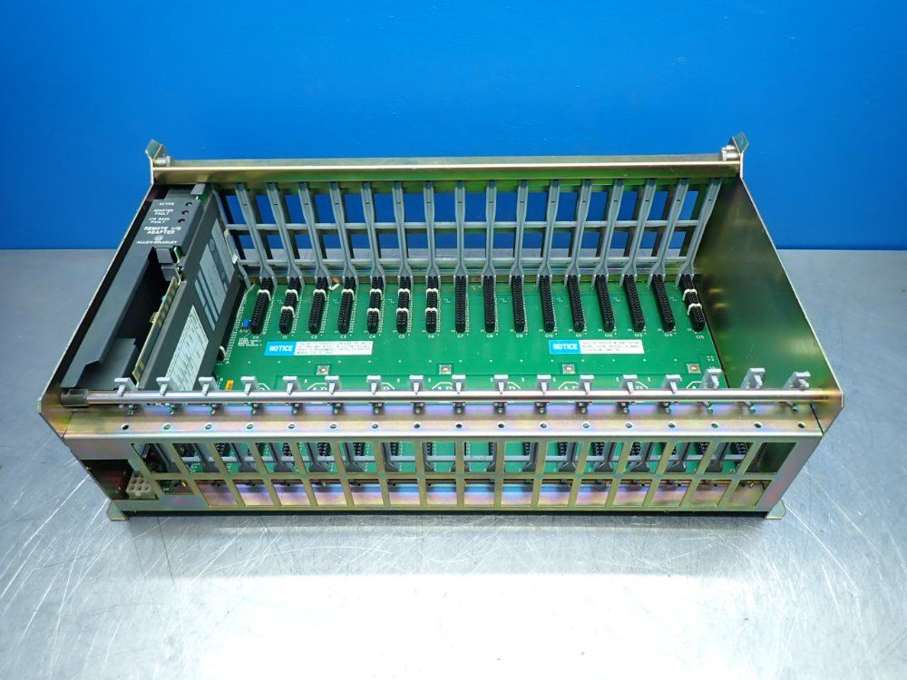 Allen-bradley 16-slot Plc Chassis W/ 1771-asb Remote I/o Adapter - 1771-a4b