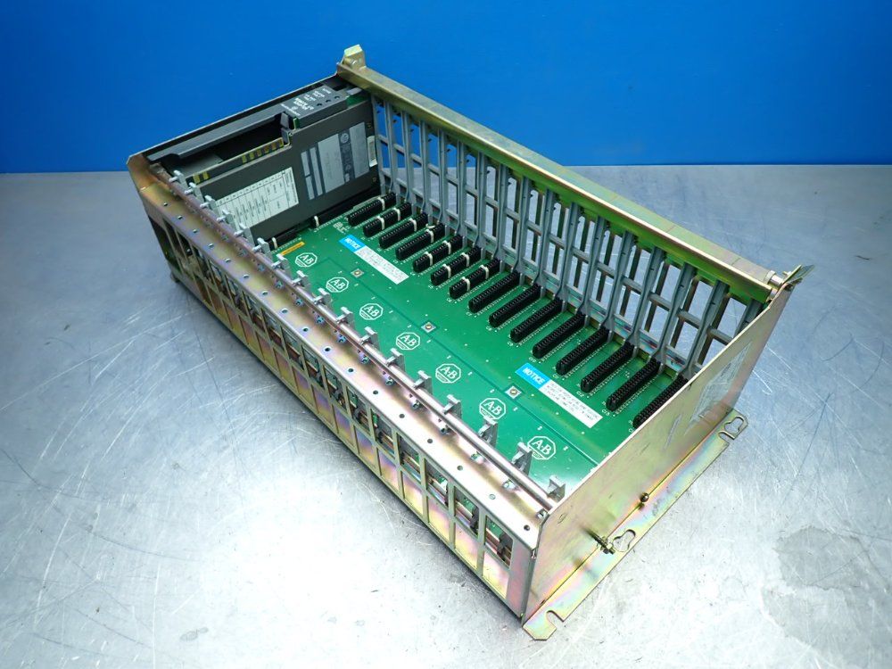 Allen-bradley 16-slot Plc Chassis W/ 1771-asb Remote I/o Adapter - 1771-a4b