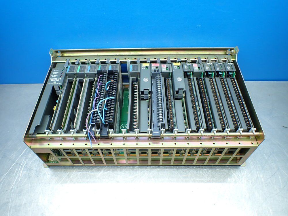Allen-bradley 16-slot Chassis With I/o Modules - 1771-a4b