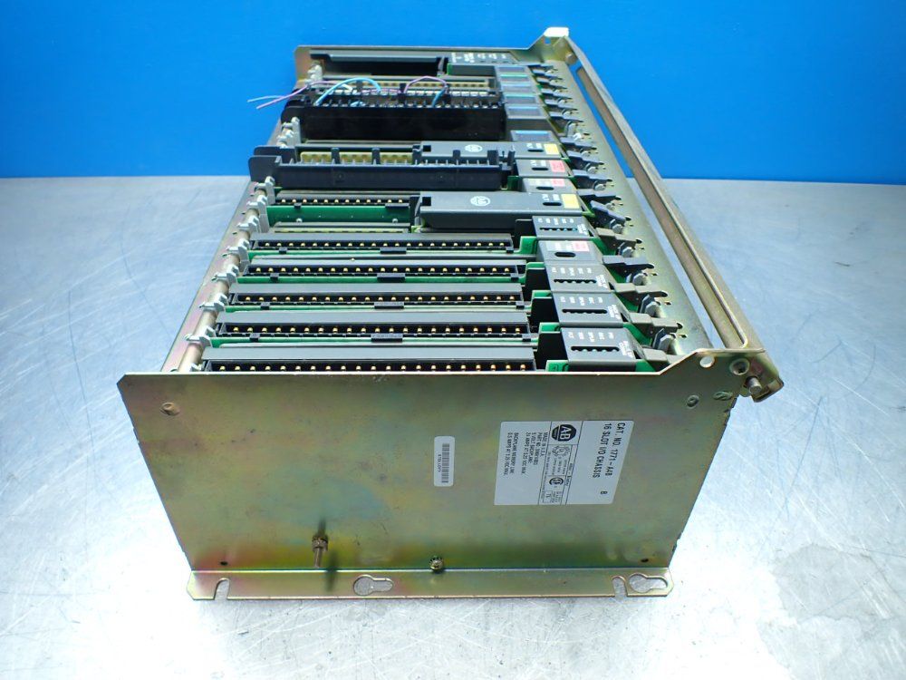 Allen-bradley 16-slot Chassis With I/o Modules - 1771-a4b