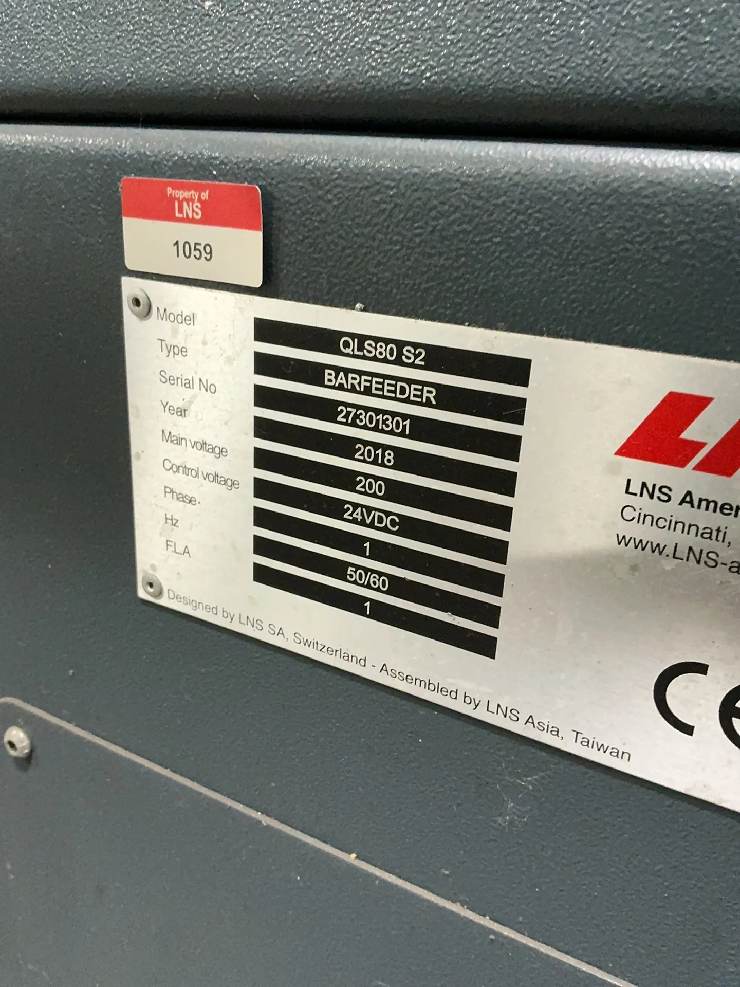Lns Bar Feeder - Qls80 S2