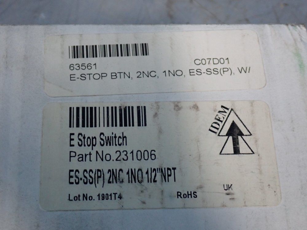 Idem Ess-ss(p) Emergency Stop Button - 231006