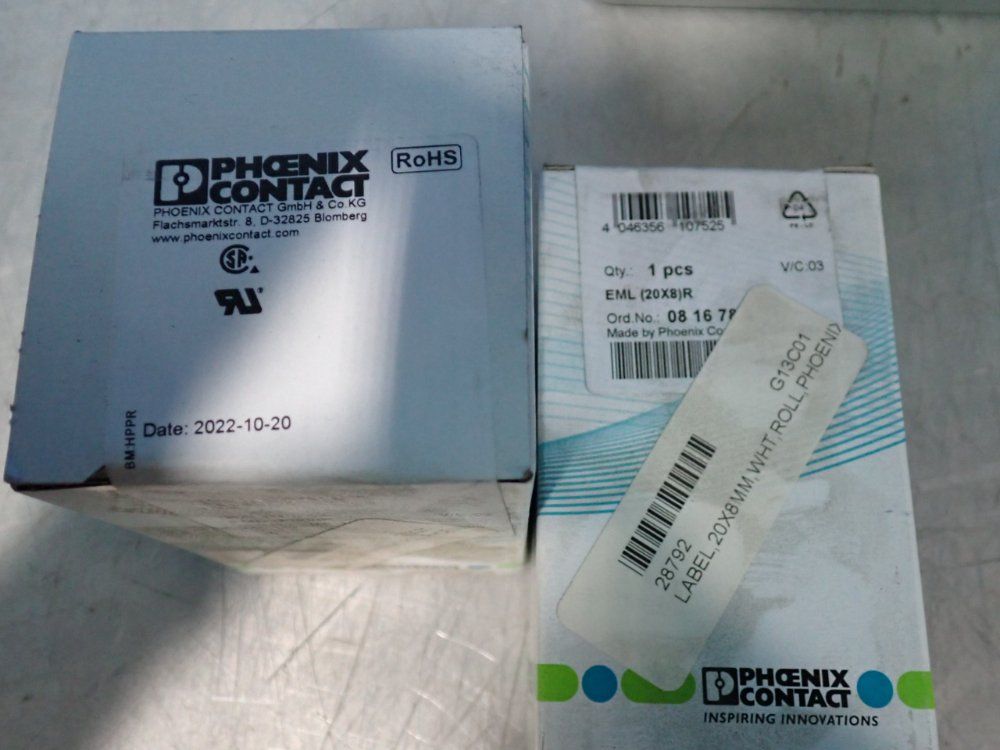 Phoenix Contact 20 X 8 Mm Label Rolls - Eml (20x8) R