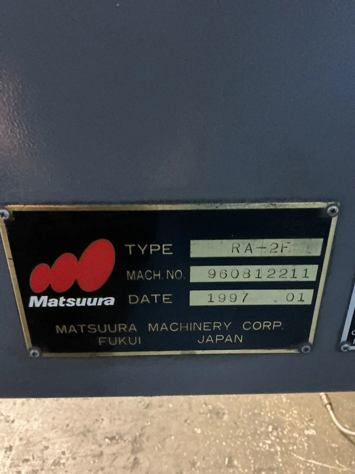 Matsuura 24” X 11” Cnc Vmc - Ra-iif