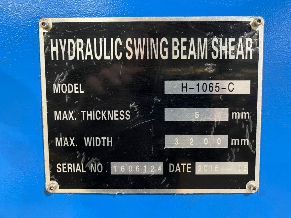 Birmingham 10' X 1/4" Hydraulic Shear - H-1035-c