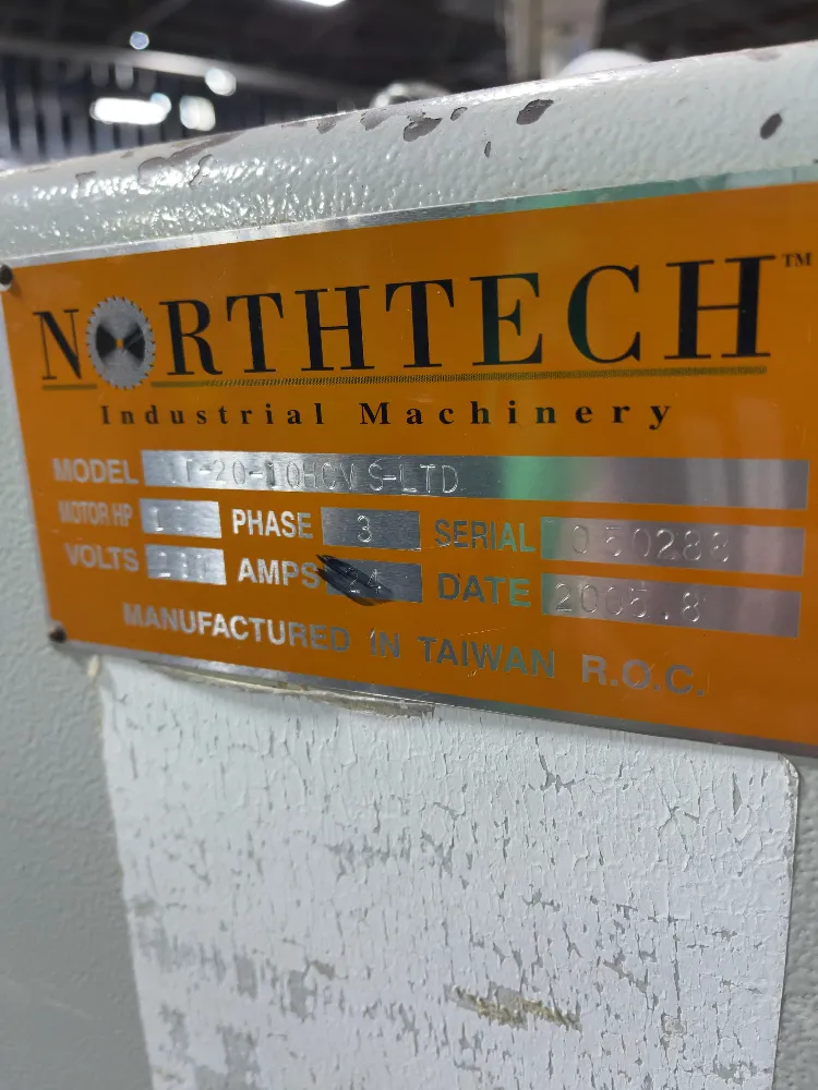 Northtech Industrial Machinery 20” X 4” Automatic Planer - Nt-20-10hcv S-ltd