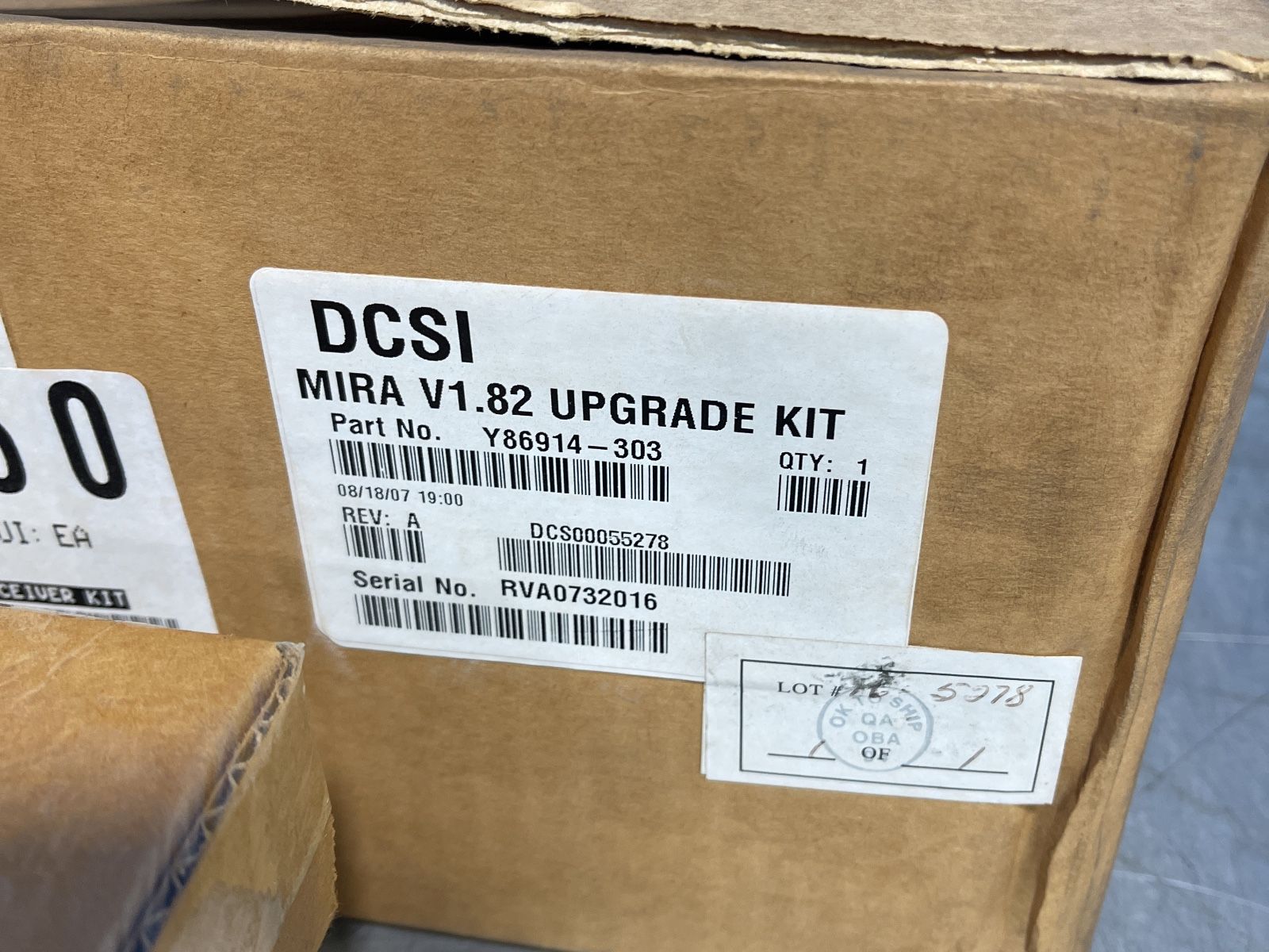 Dcsi Mira V1.82 Upgrade Kit - Y86914-303