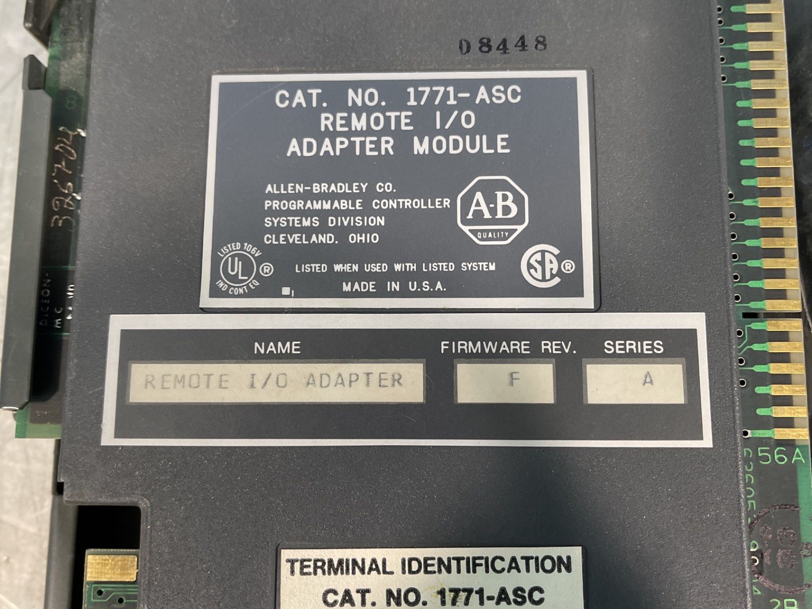 Allen-bradley Remote I/o Adapters - 1771-asc