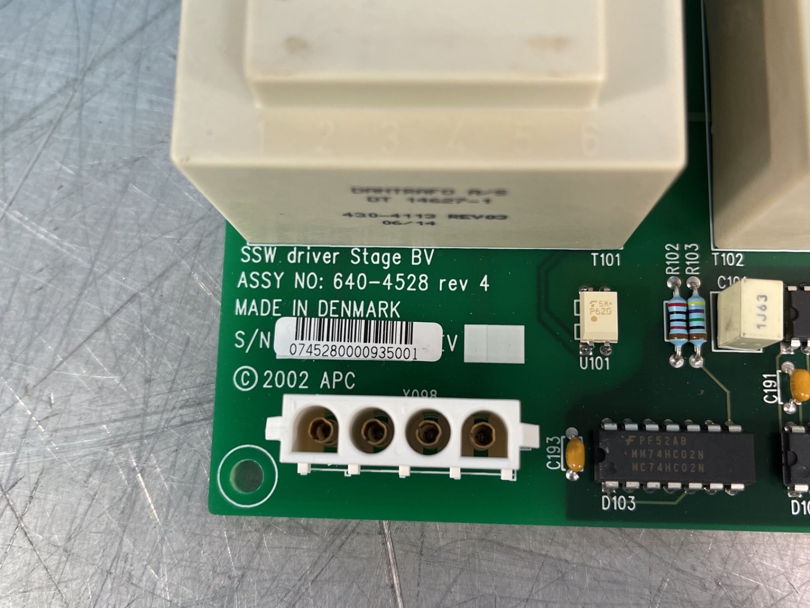 Apc Ssw Driver Stage Bv Assembly - 0p4528