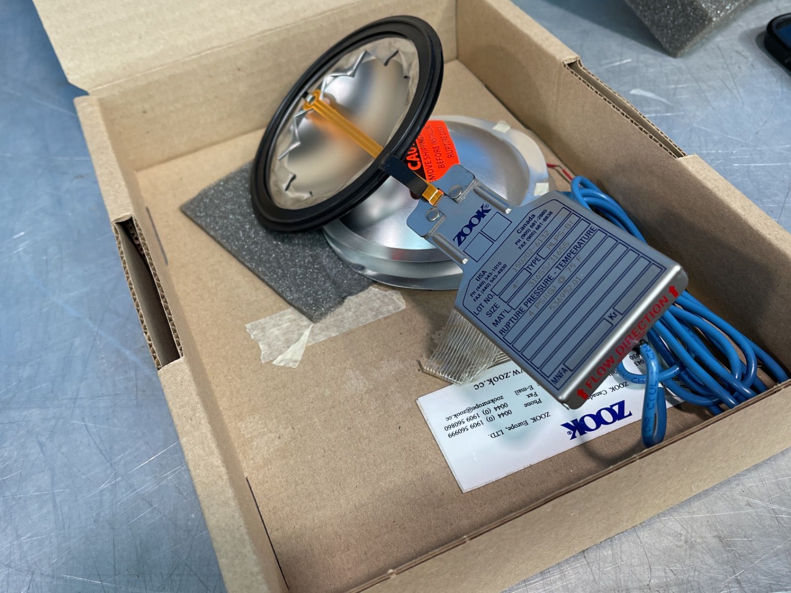 Zook 4”, 4 Psi Rupture Disks - Rlps-bi