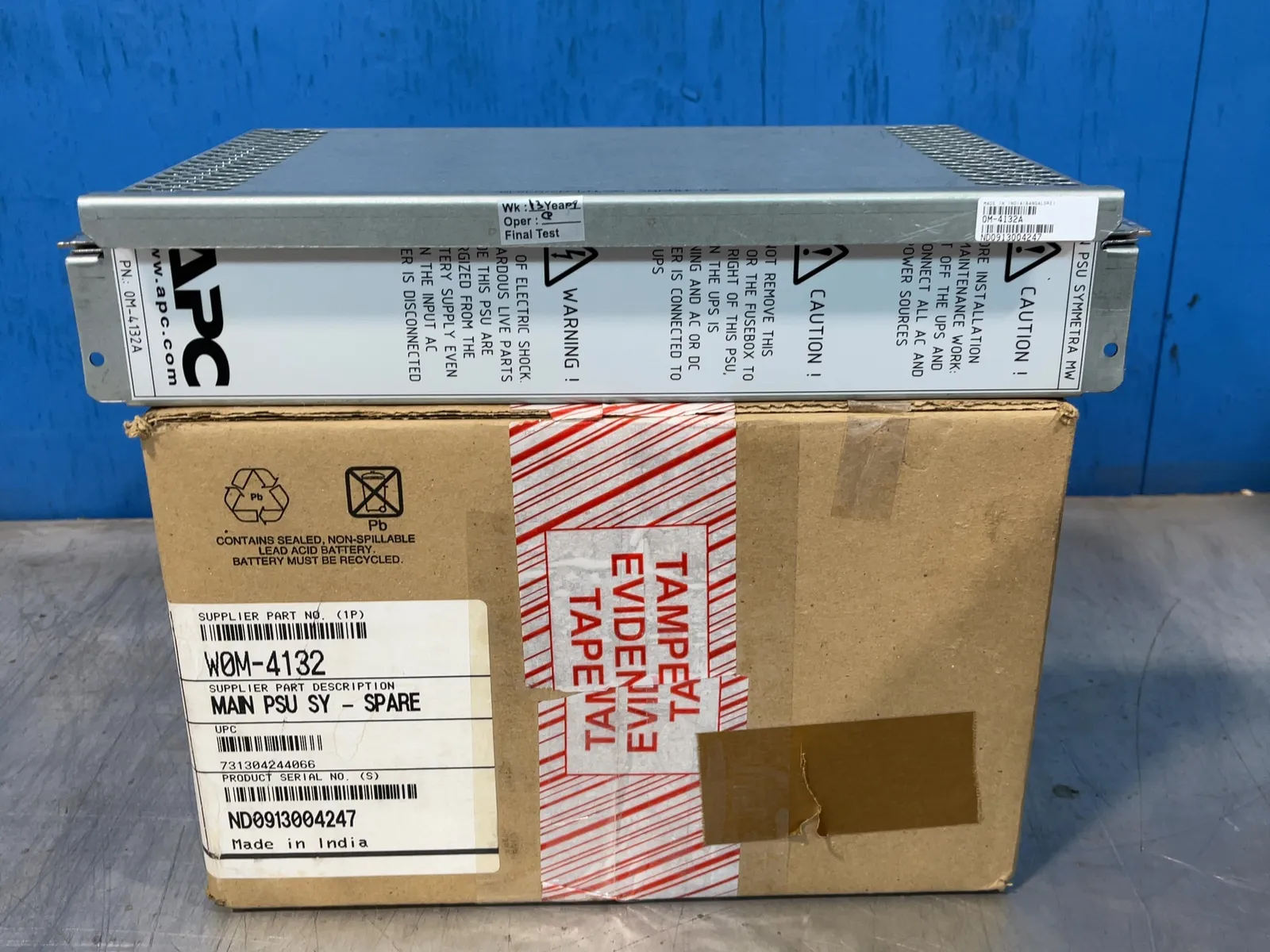 Apc Symmetra Mega Watt Main Power Supply Unit - 0m-4132a