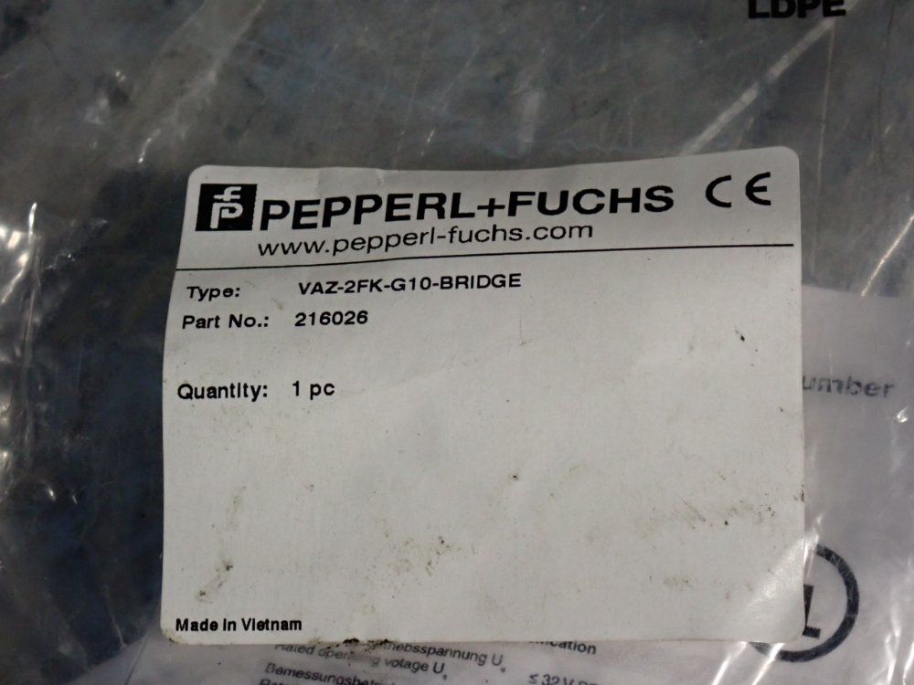 Pepperl And Fuchs Photoelectric Sensor - Vaz-2fk-g10-bridge