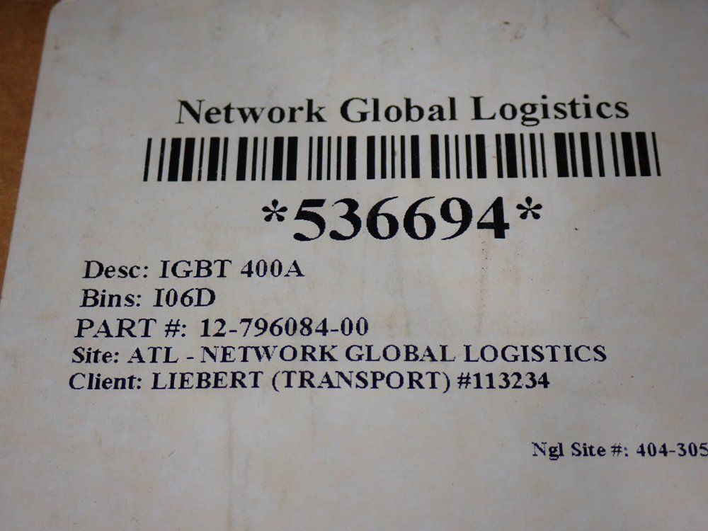 Prx Igbt 400a Switching Modules - 12-796084-00