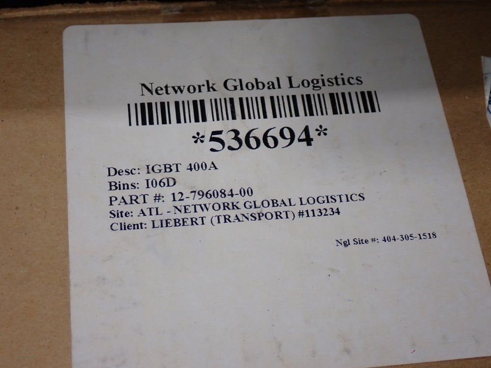 Prx Igbt 400a Switching Modules - 12-796084-00