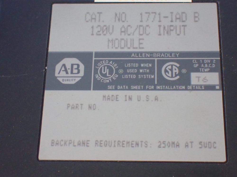 Allen-bradley Plc Modules