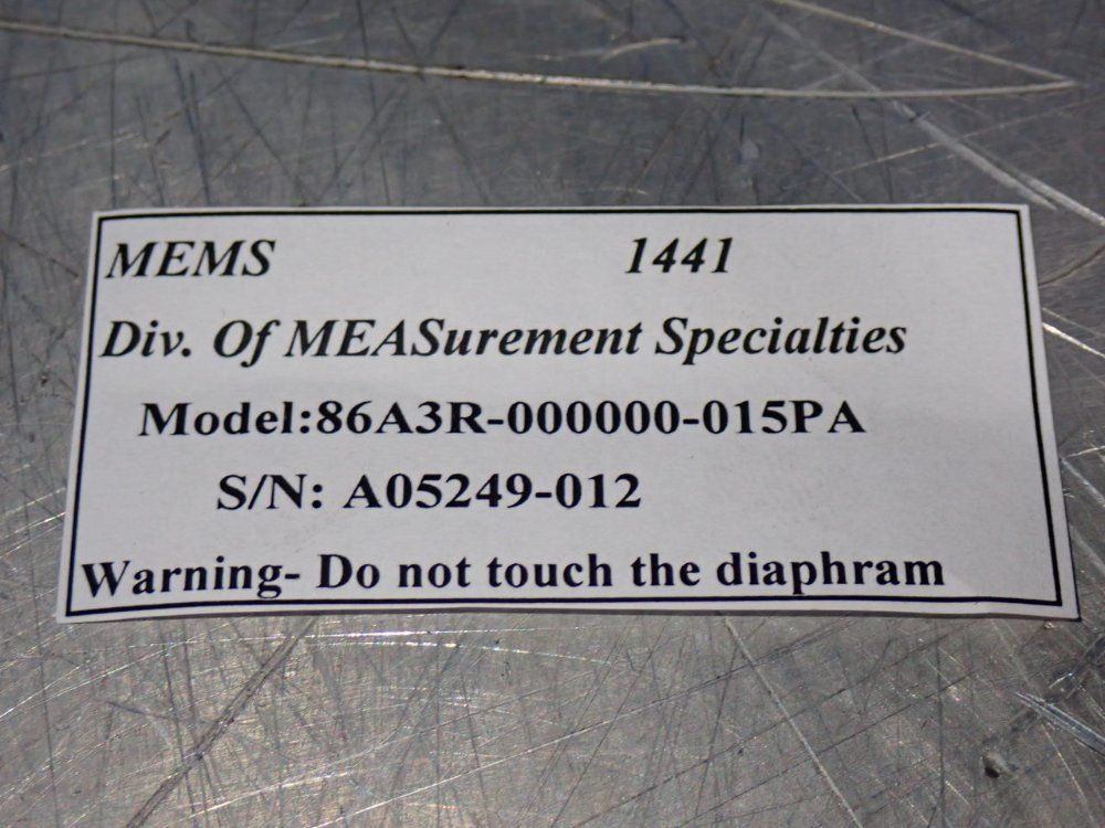 Measurement Specialties Level Master Sensors - 86a3r-000000-015pa