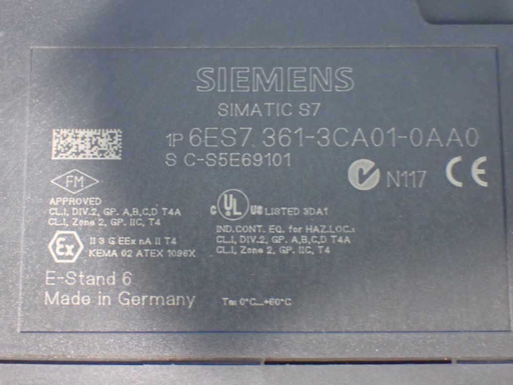 Siemens Plc Interface Modules - 6es7 361-3ca01-0aa0