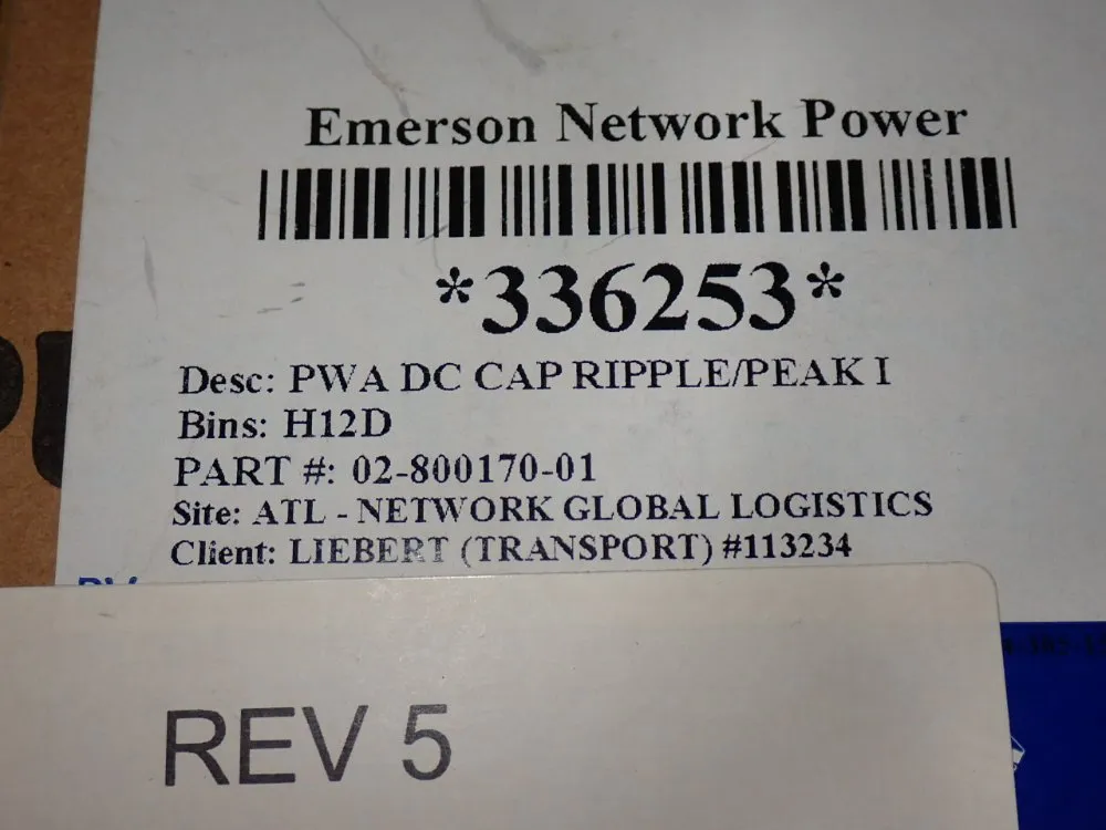 Emerson Dc Capacitor Module Printed Circuit Boards - 02-800170-01