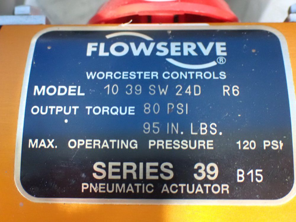 Flowserve 120psi Pneumatic Actuator Assembly - 10 39 Sw 24d R6