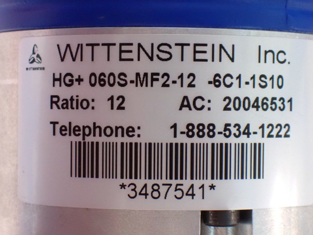 Wittenstein Right Angle Gearbox - Hg+060s-mf2-12-6c1-1s10
