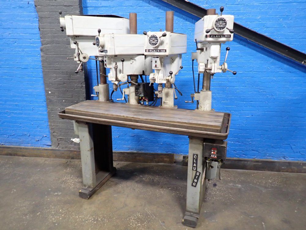 Clausing 14" 4 Head Drill Press Station - 1666