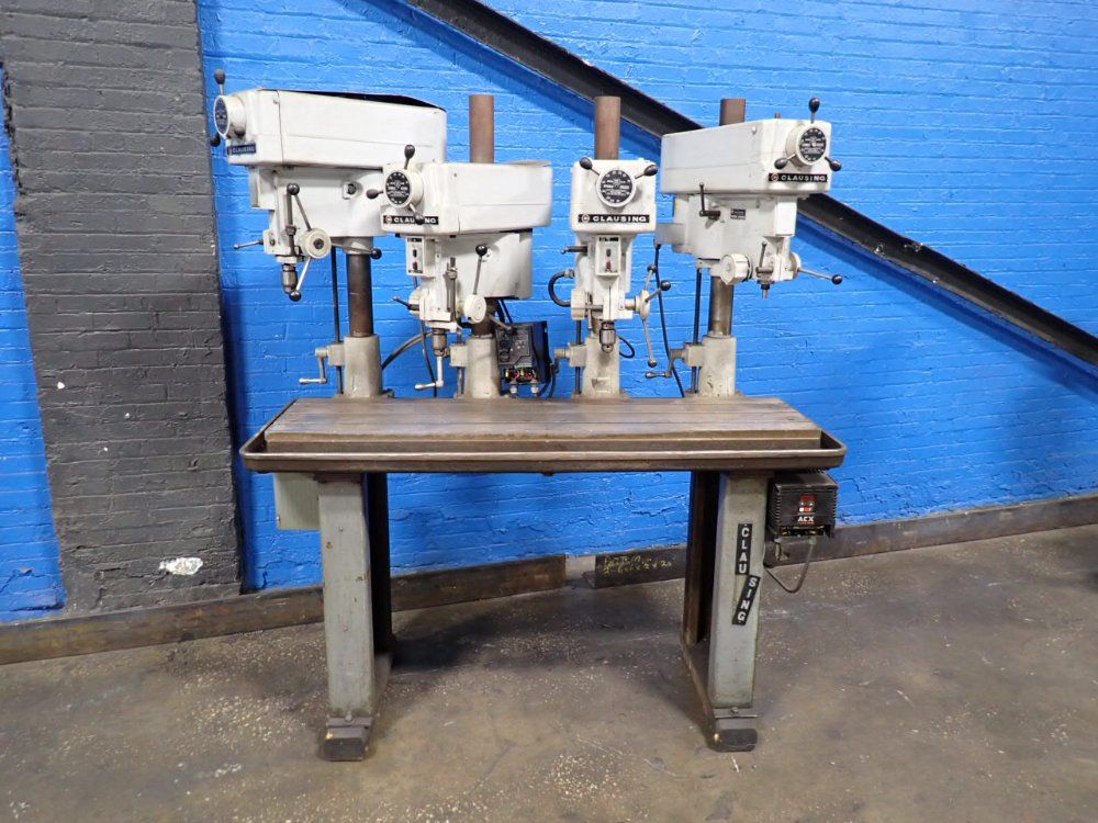 Clausing 14" 4 Head Drill Press Station - 1666