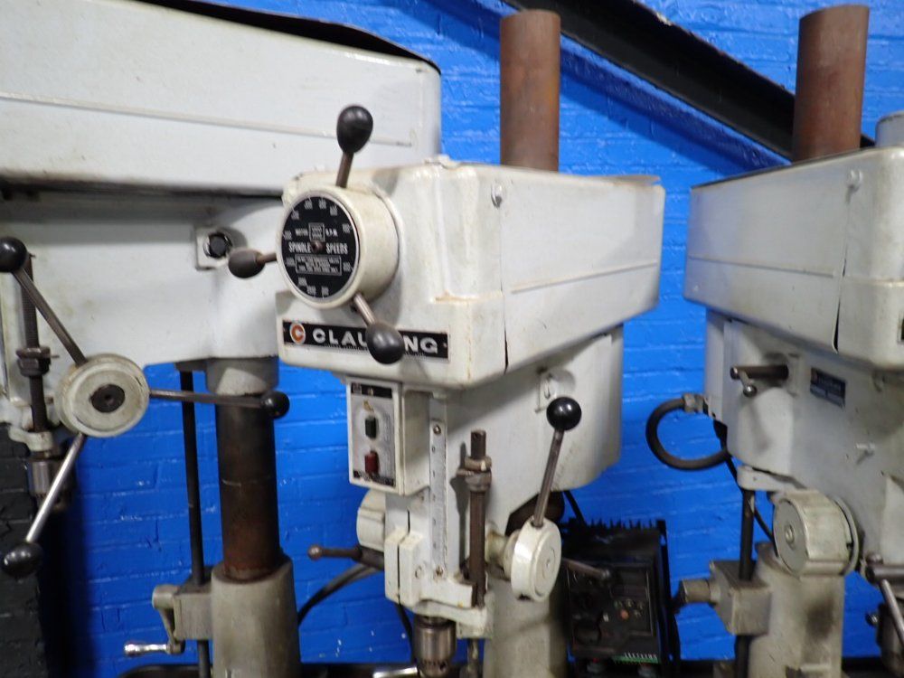 Clausing 14" 4 Head Drill Press Station - 1666