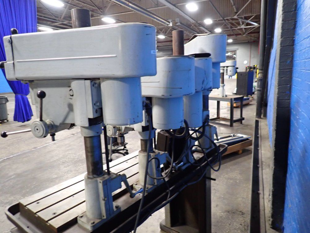 Clausing 14" 4 Head Drill Press Station - 1666