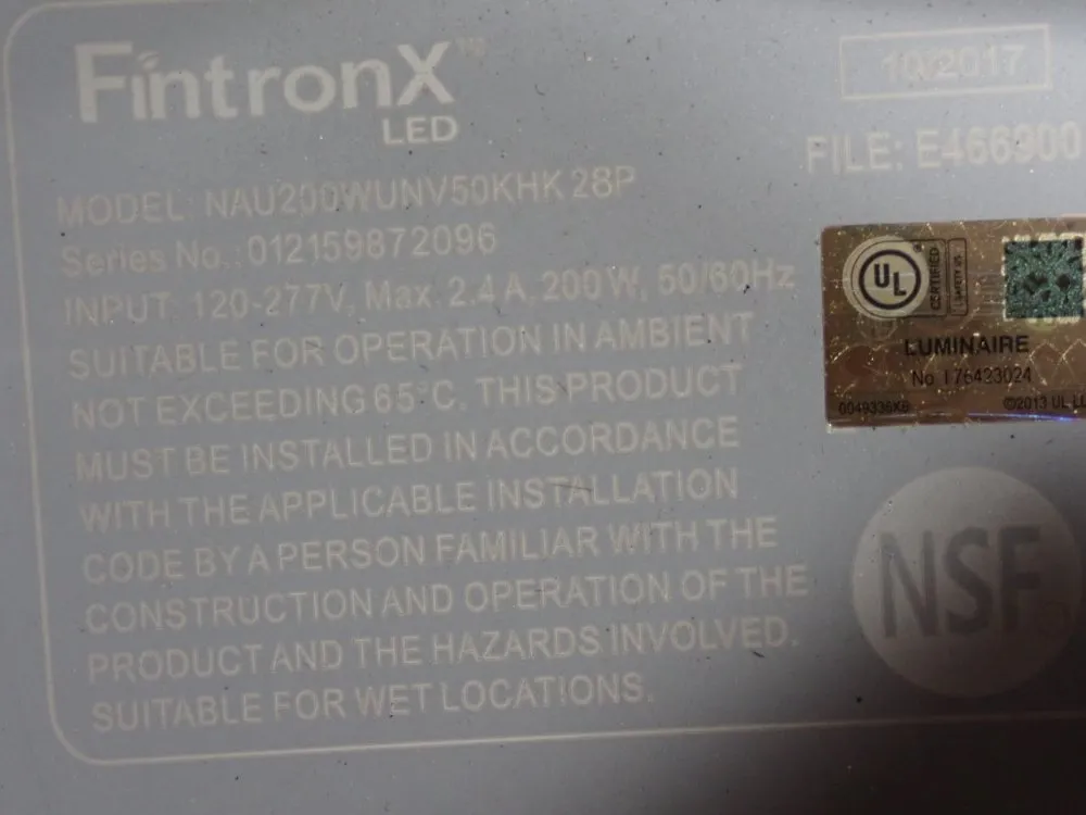Fintronx Led 200 Watts Luminaire - Nau200 Wnv50khk28p