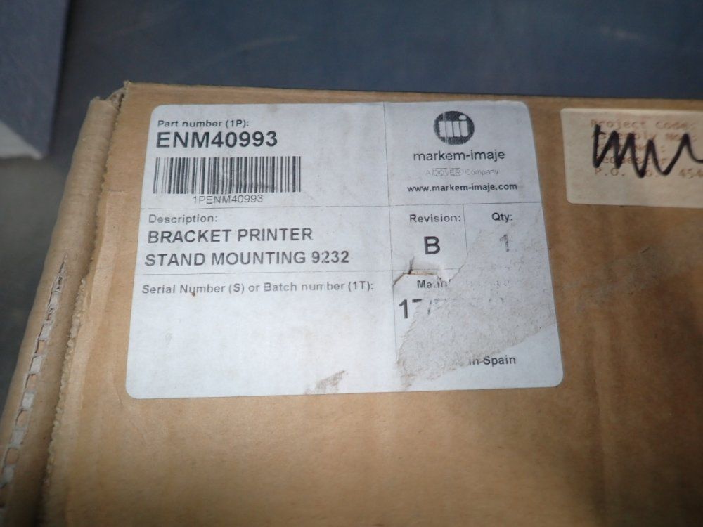 Markem Imaje Bracket Printer Stand Mount - Enm40993