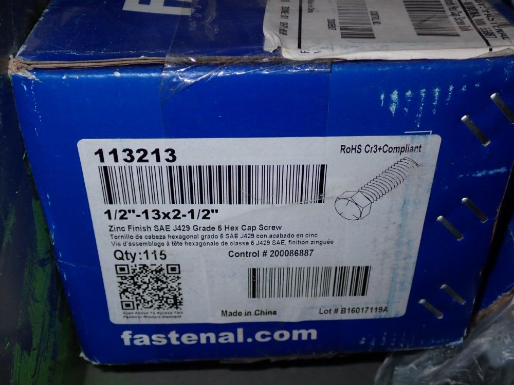 Fastenal Boxes Of Hex Cap Screw Bolts