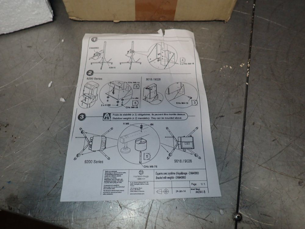Markem Imaje Bracket Printer Stand Mount - Enm40993