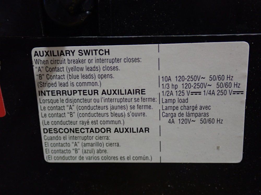 Square D Circuit Breaker - Paf361600dc1680