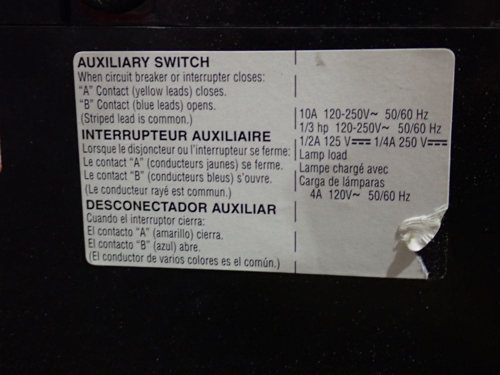Square D Circuit Breaker - Paf361600dc1680